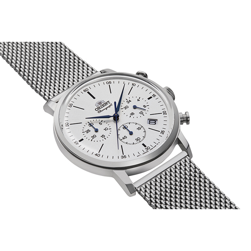 Orient RA-KV0402S10B zegarek srebrny sportowy Classic bransoleta - miniatura 5