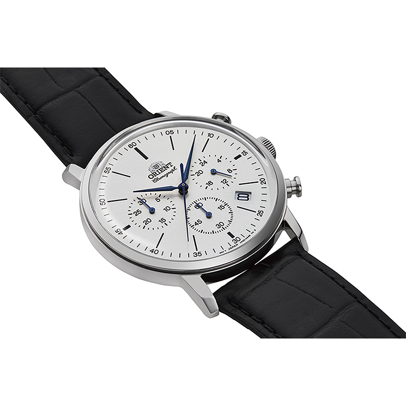 Orient RA-KV0405S10B zegarek srebrny sportowy Classic pasek - miniatura 5