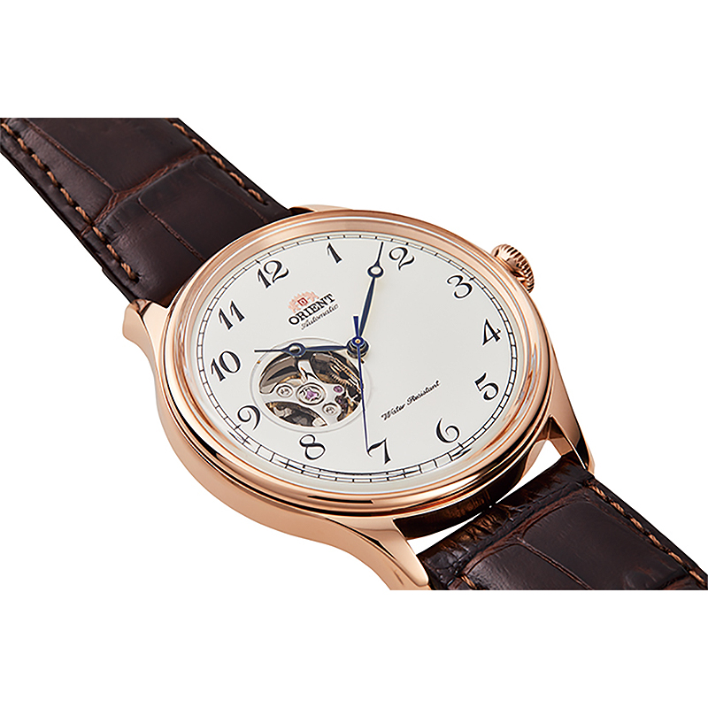 Orient RA-AG0012S10B zegarek różowe złoto klasyczny Classic pasek - miniatura 5