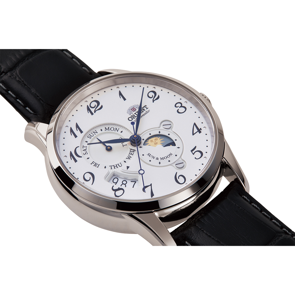 Orient RA-AK0003S10B zegarek srebrny klasyczny Classic pasek - miniatura 5