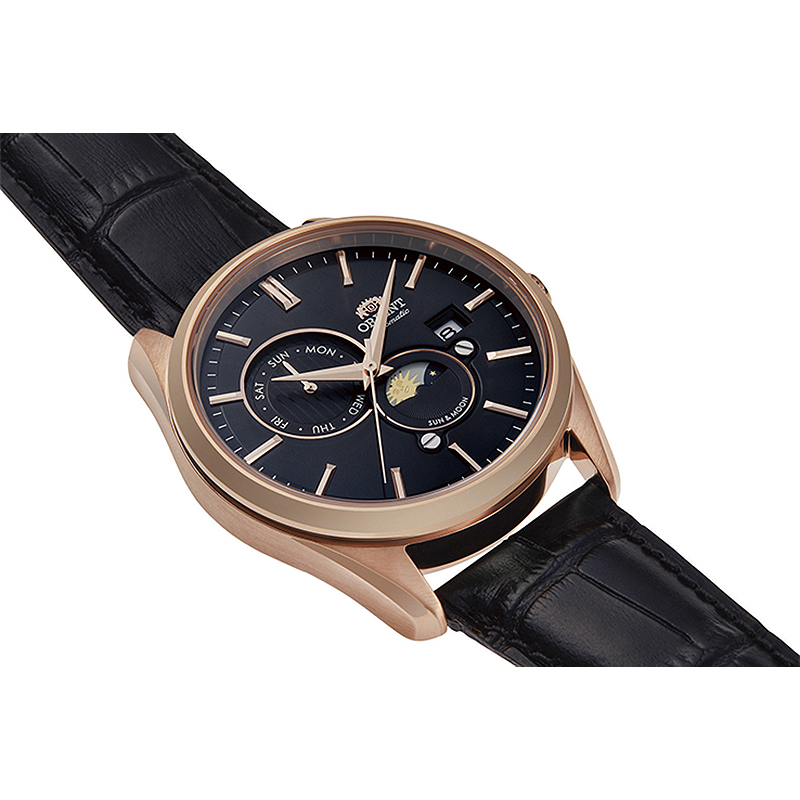 Orient RA-AK0304B10B zegarek różowe złoto klasyczny Contemporary pasek - miniatura 5