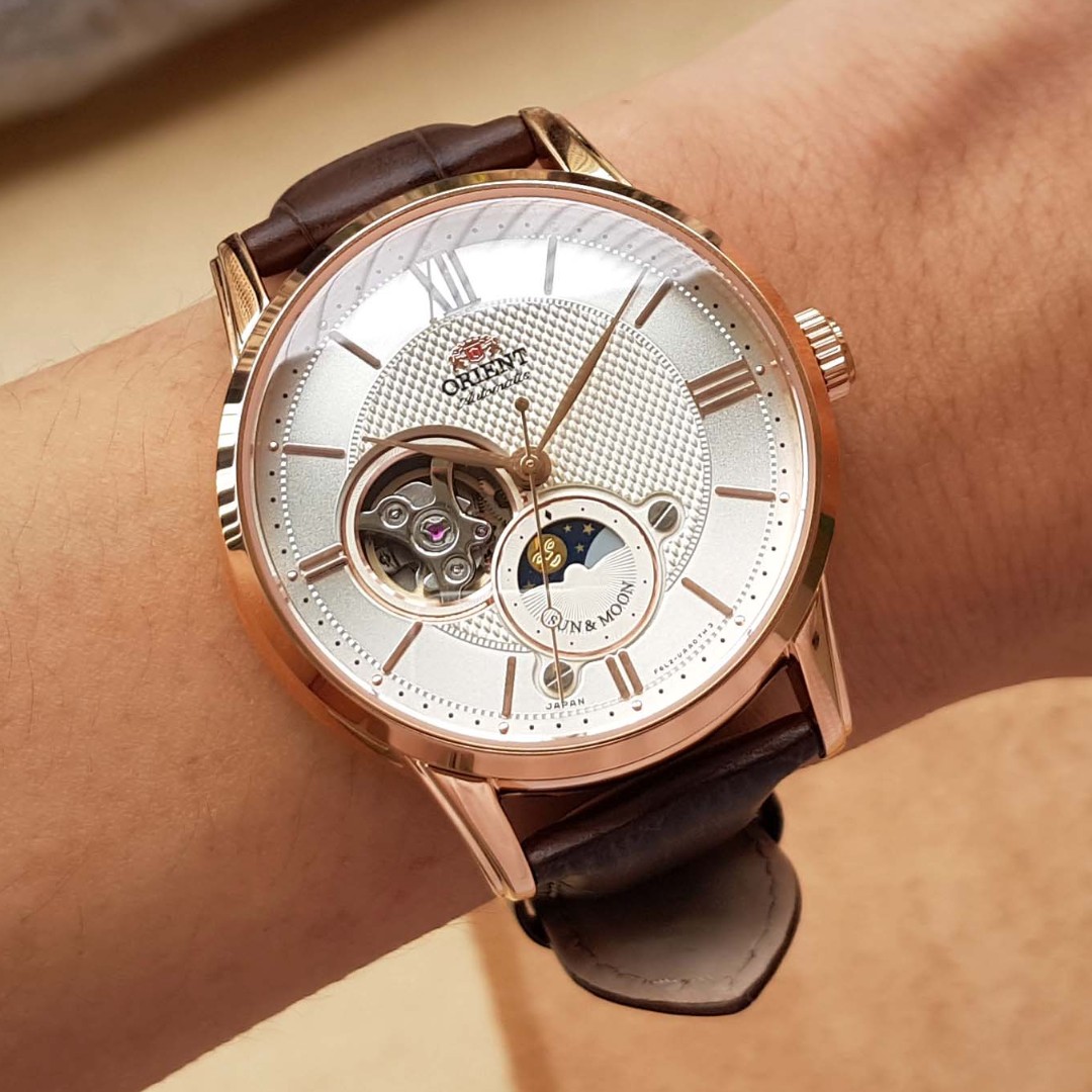 zegarek Orient RA-AS0003S10B różowe złoto Classic - miniatura 7