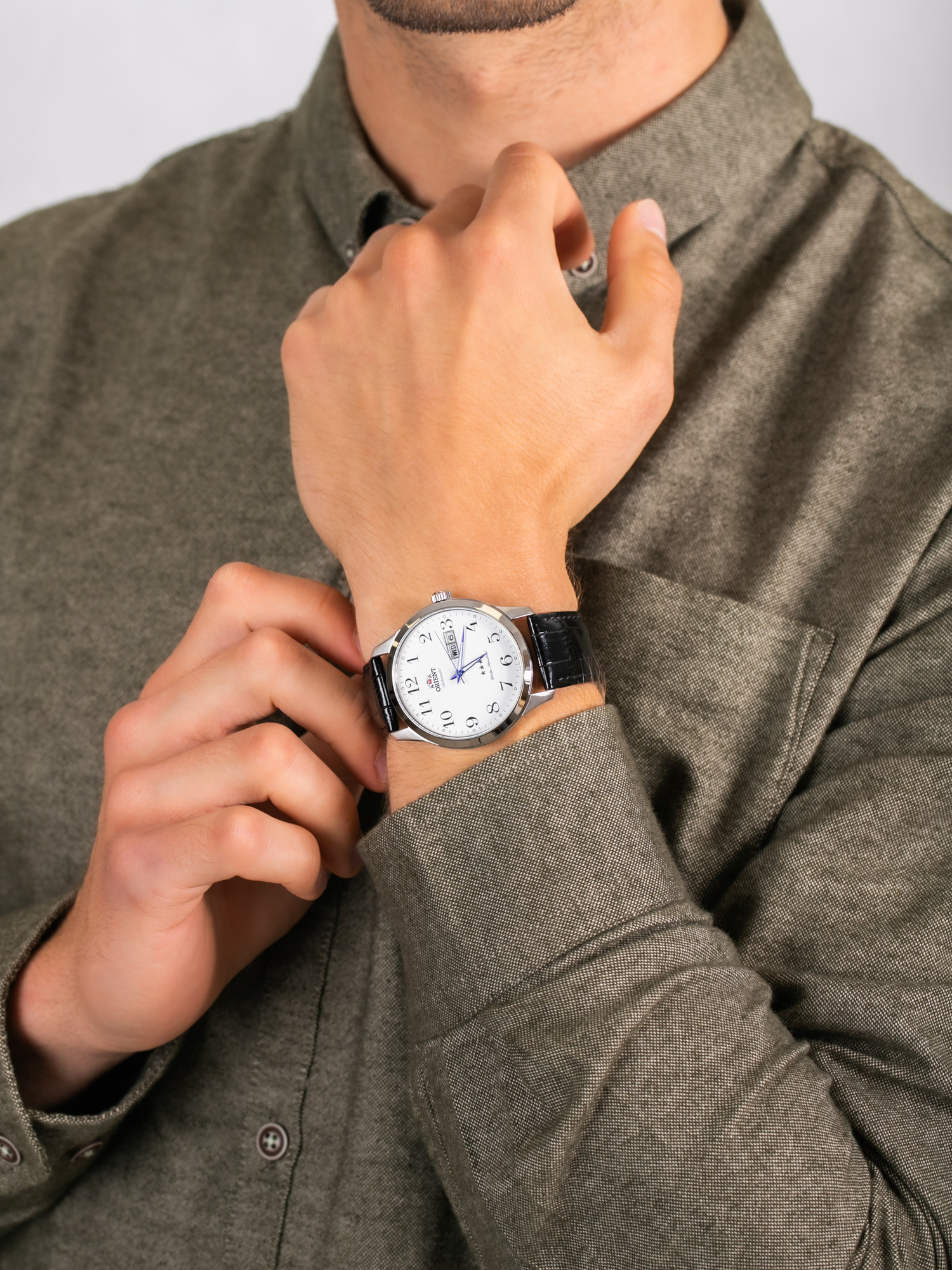 Orient FAB0B004W9 męski zegarek Classic pasek