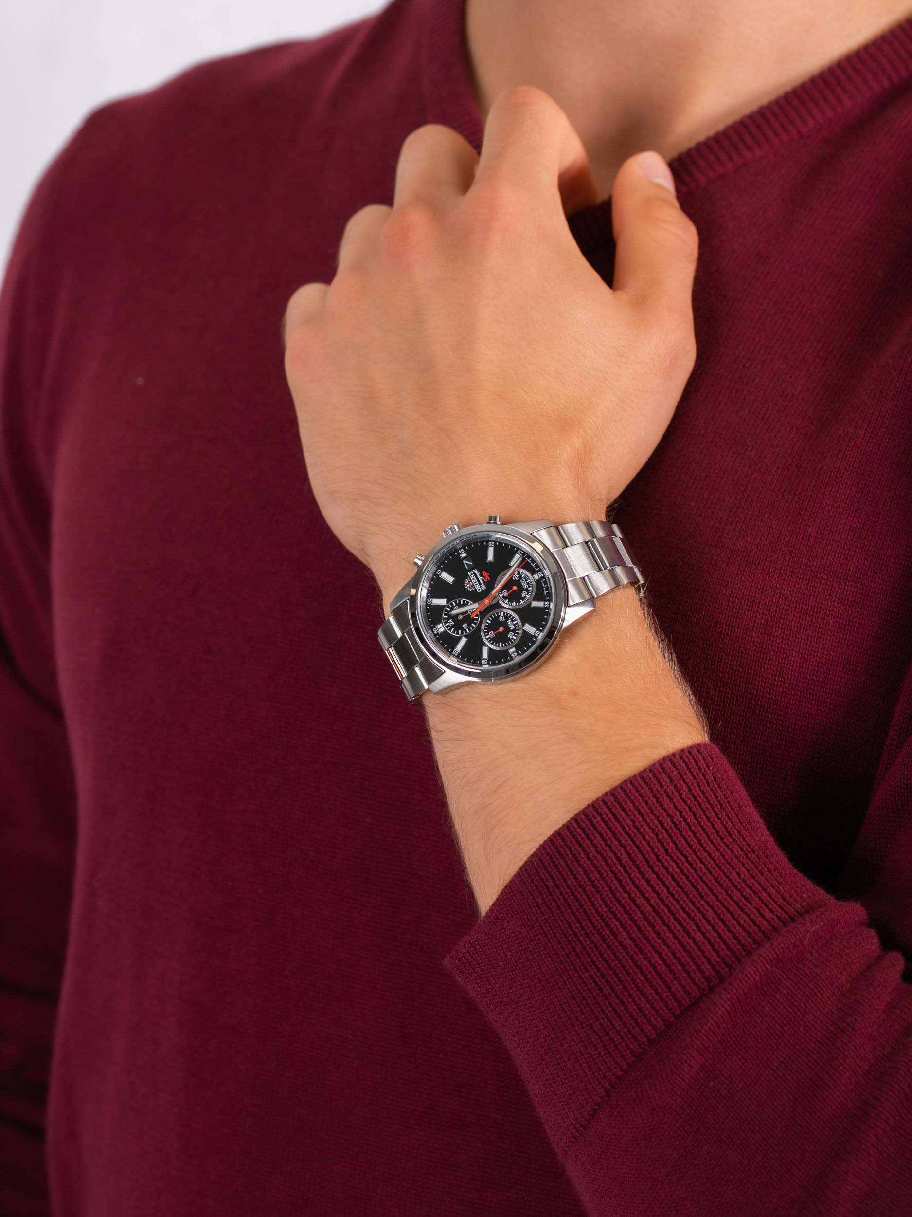 zegarek Orient FKU00002B0 męski z chronograf Sports - miniatura 3