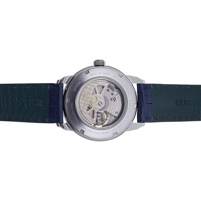 Orient Star RE-DA0001L00B zegarek srebrny klasyczny Contemporary pasek - miniatura 5