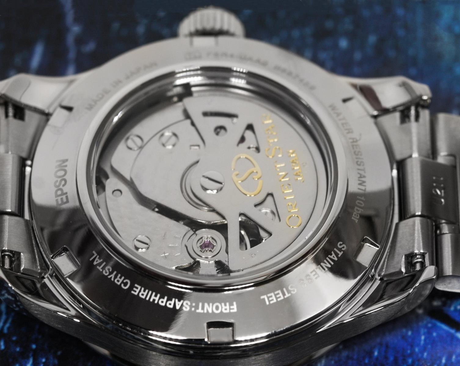 Orient Star RE-AT0002E00B Contemporary elegancki zegarek srebrny