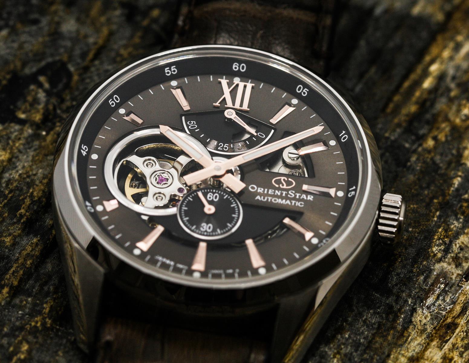Orient Star RE-AV0006Y00B zegarek srebrny klasyczny Contemporary pasek - miniatura 5