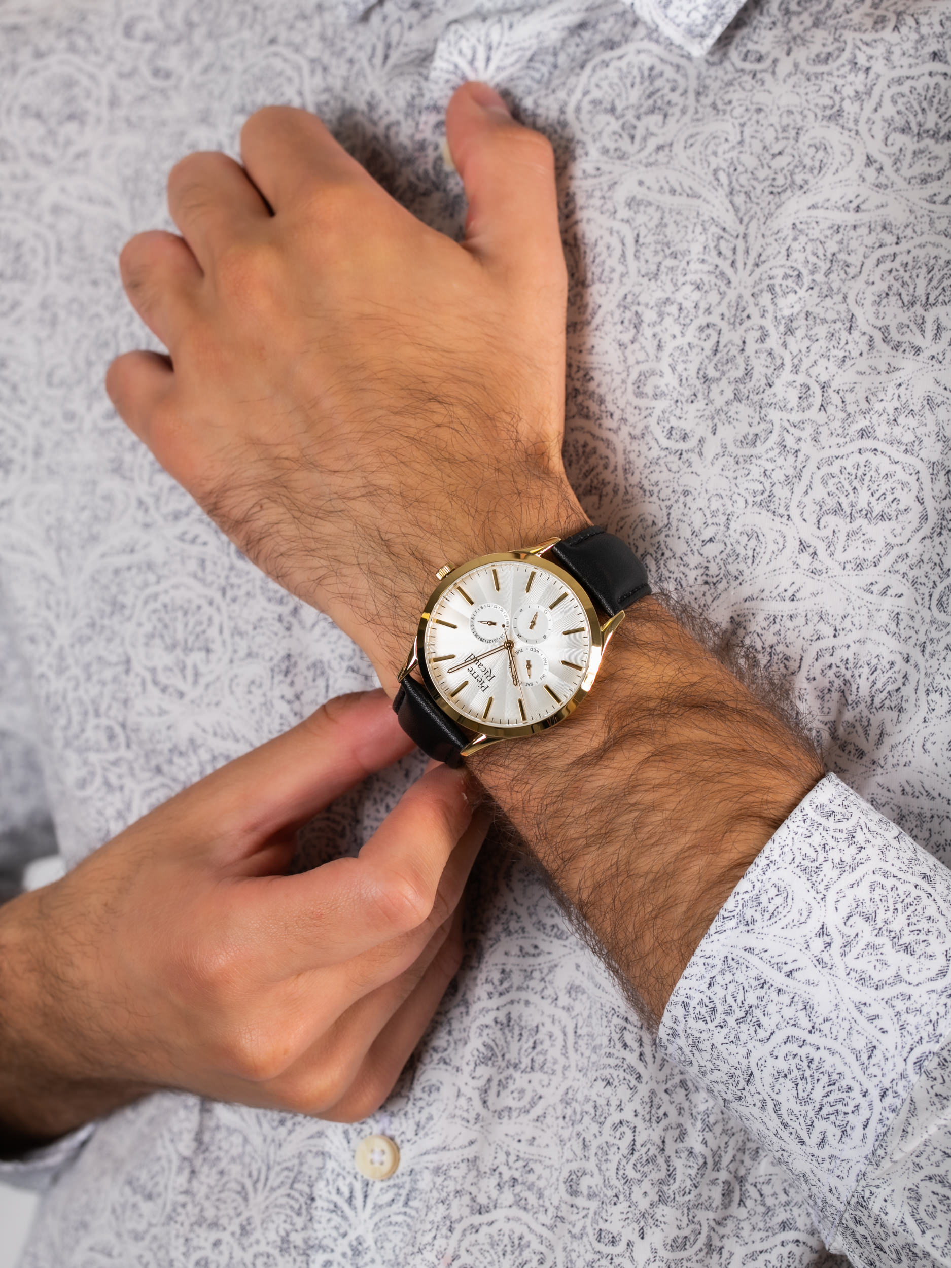 zegarek Pierre Ricaud P60020.1213QF męski z chronograf Pasek - miniatura 3