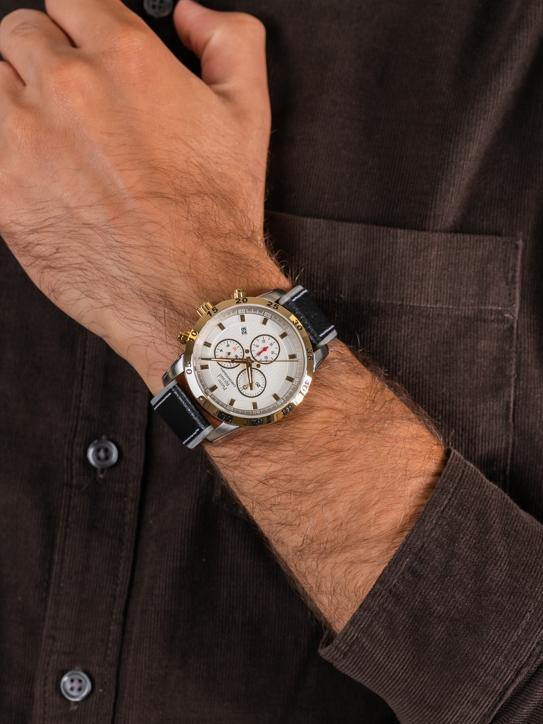 zegarek Pierre Ricaud P60033.2213QF męski z chronograf Pasek - miniatura 3