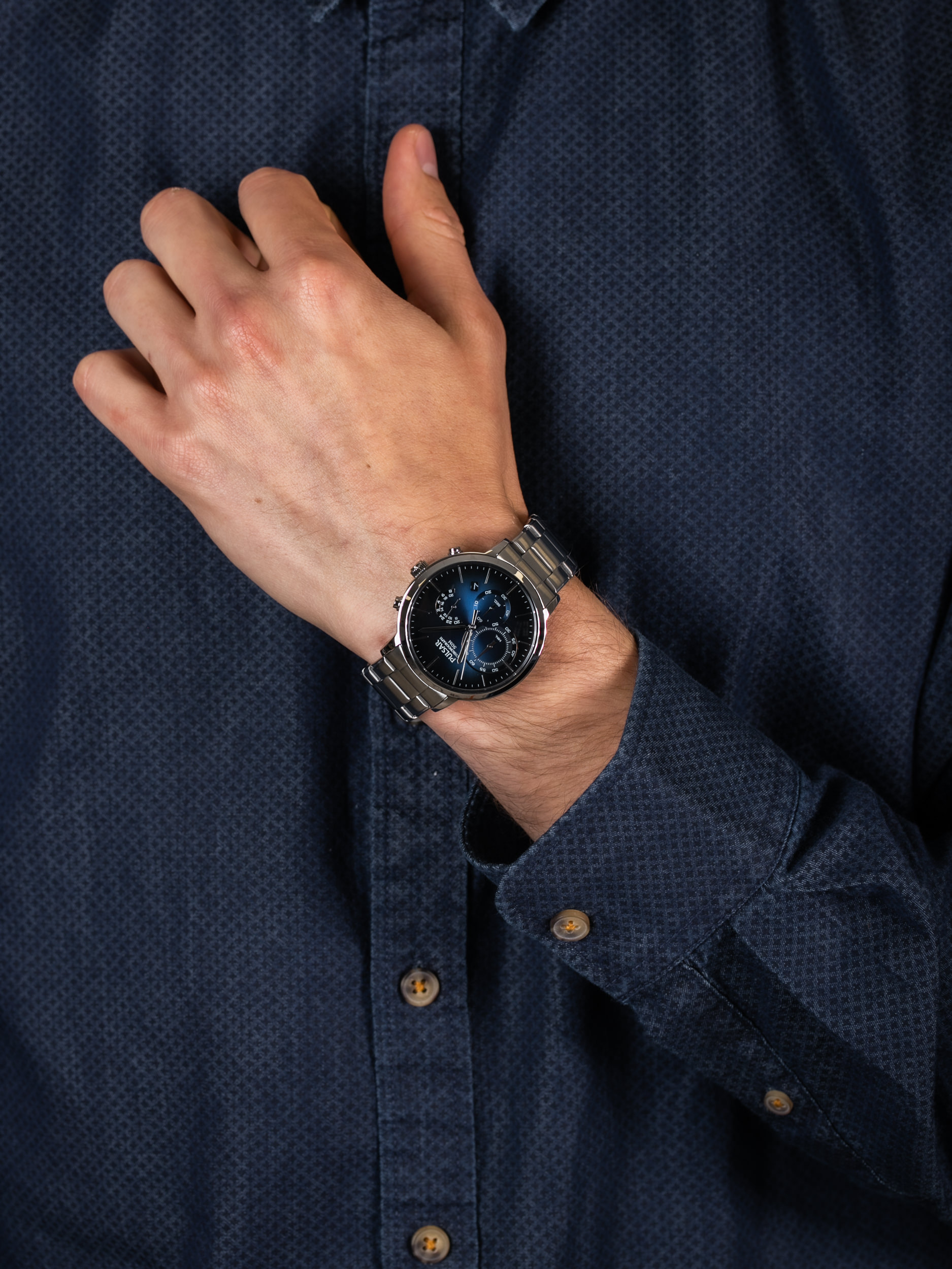 zegarek Pulsar PT3987X1 męski z chronograf Sport - miniatura 3