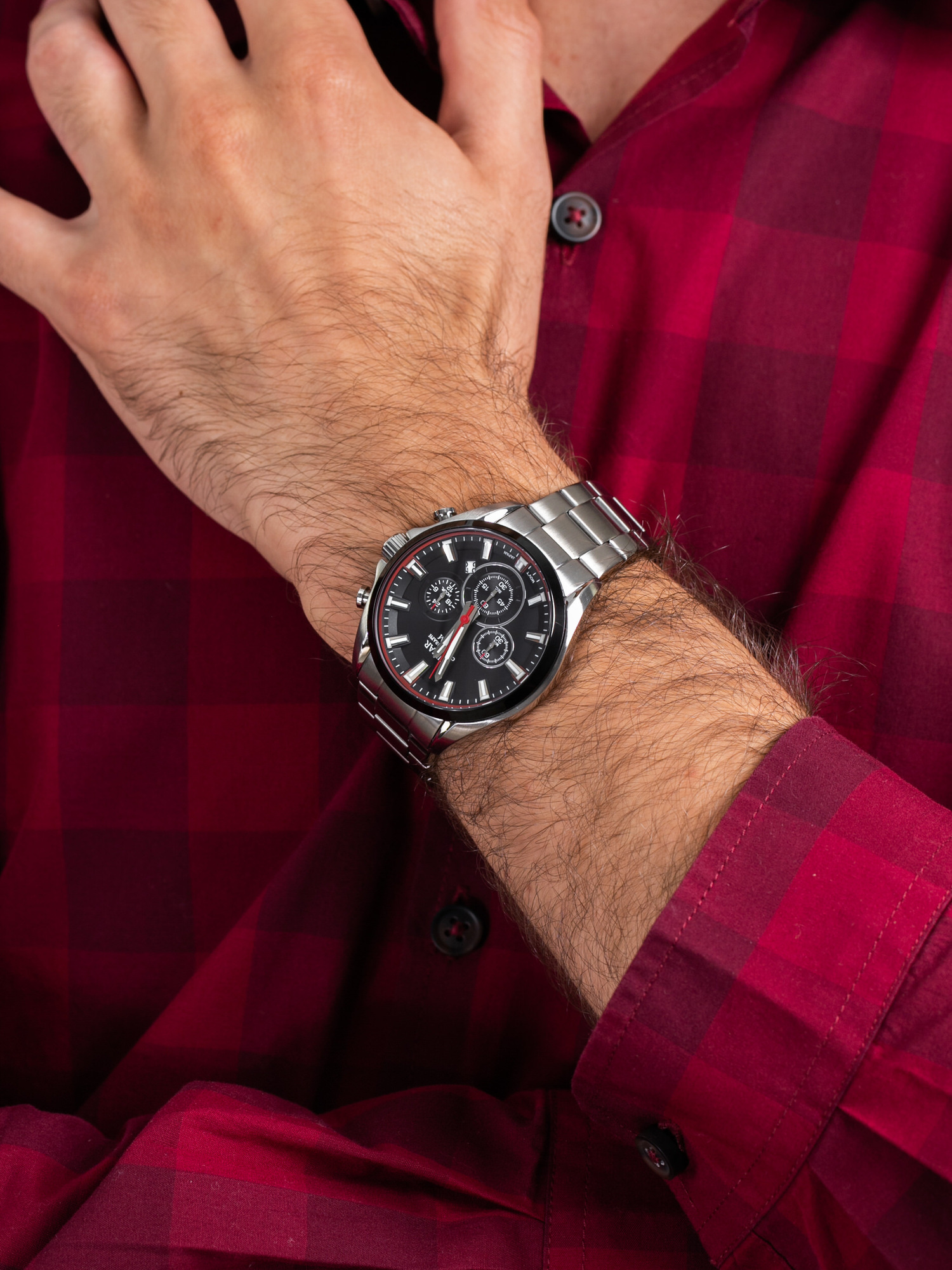 zegarek Pulsar PT3A25X1 męski z chronograf Sport - miniatura 3
