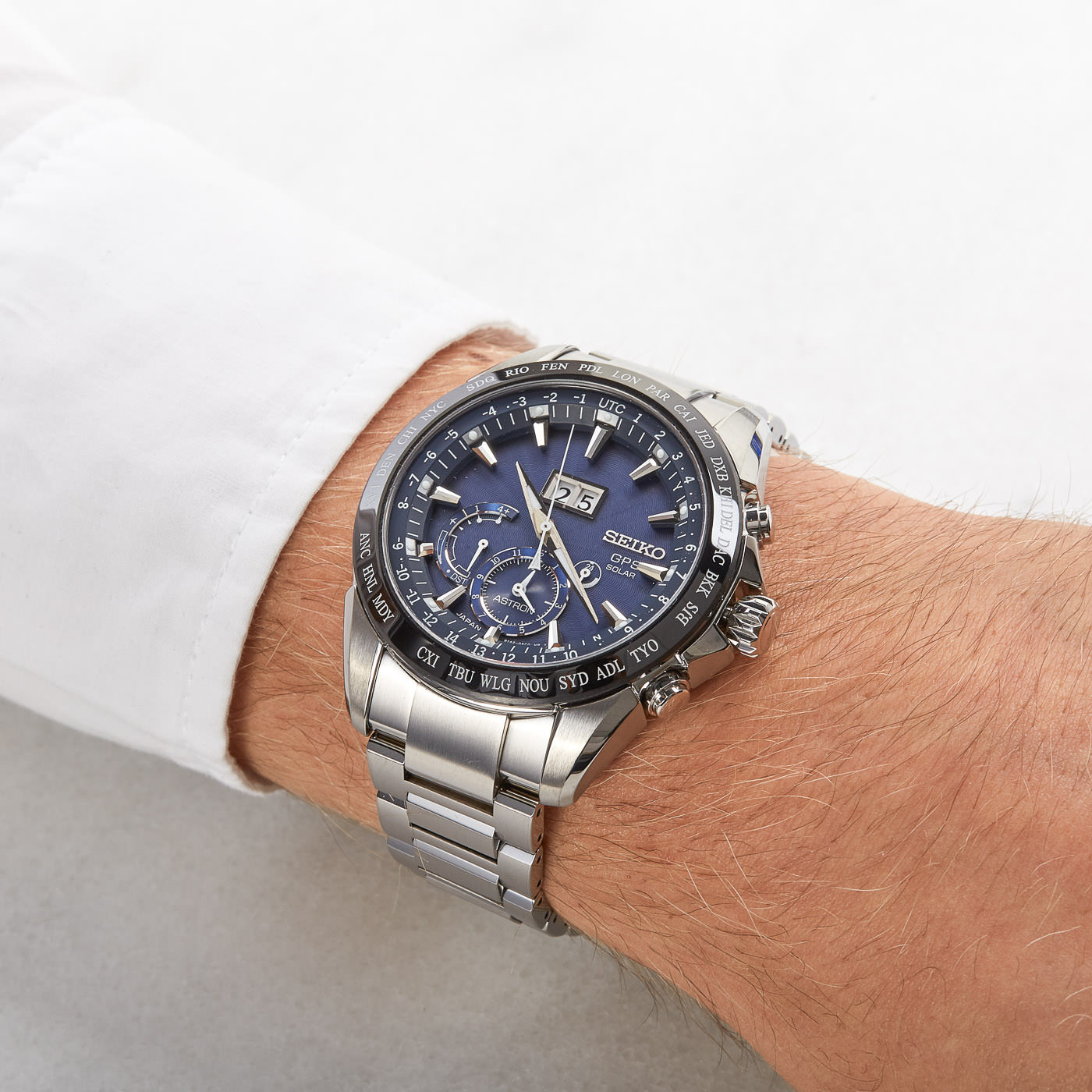 zegarek Seiko SSE147J1 Astron GPS Solar męski z gps Astron - miniatura 3