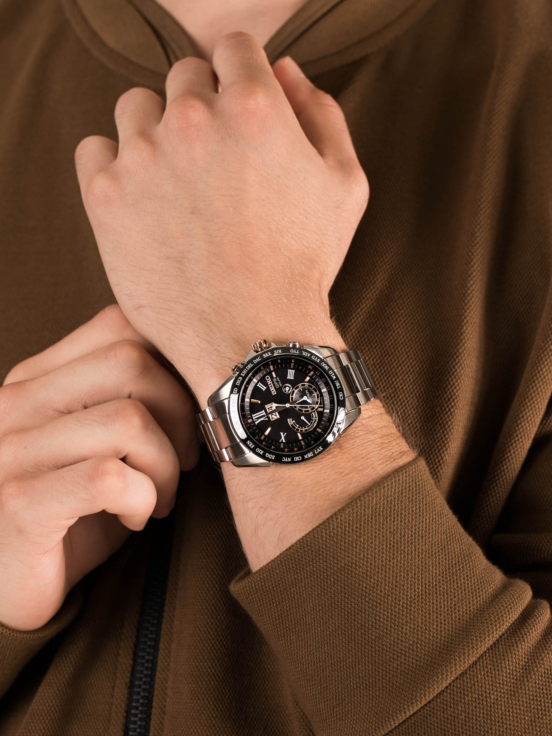 Seiko SSE151J1 męski zegarek Astron bransoleta - miniatura 3