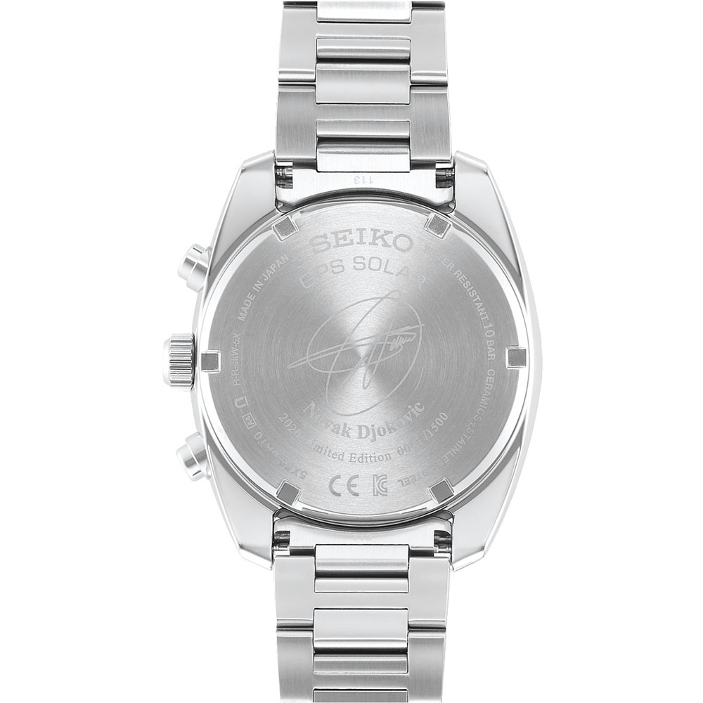Seiko SSH045J1 Astron Astron GPS Solar Novak Djokovic 2020 Limited Edition zegarek męski sportowy szafirowe - miniatura 8