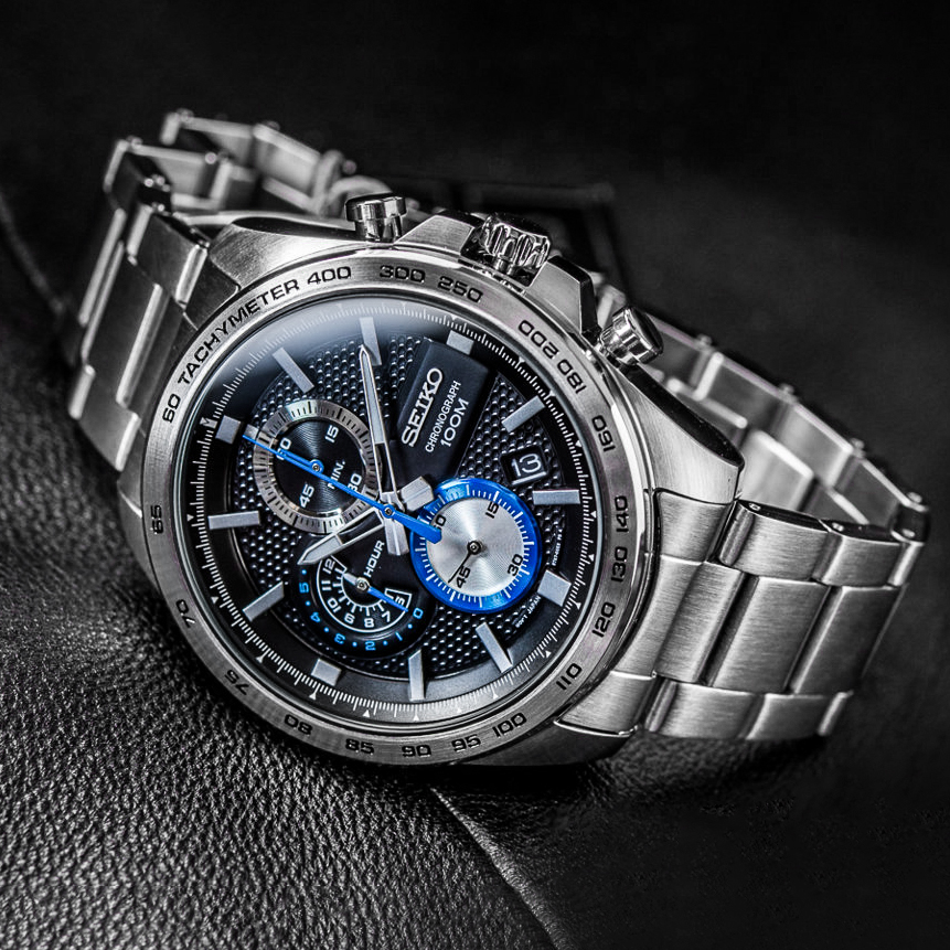 zegarek Seiko SSB257P1 Chronograph męski z tachometr Chronograph - miniatura 3