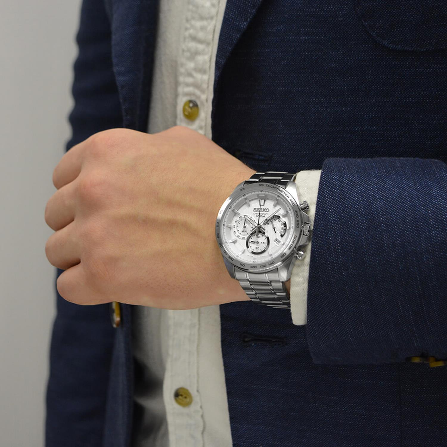 Seiko SSB297P1 zegarek męski Chronograph - miniatura 2