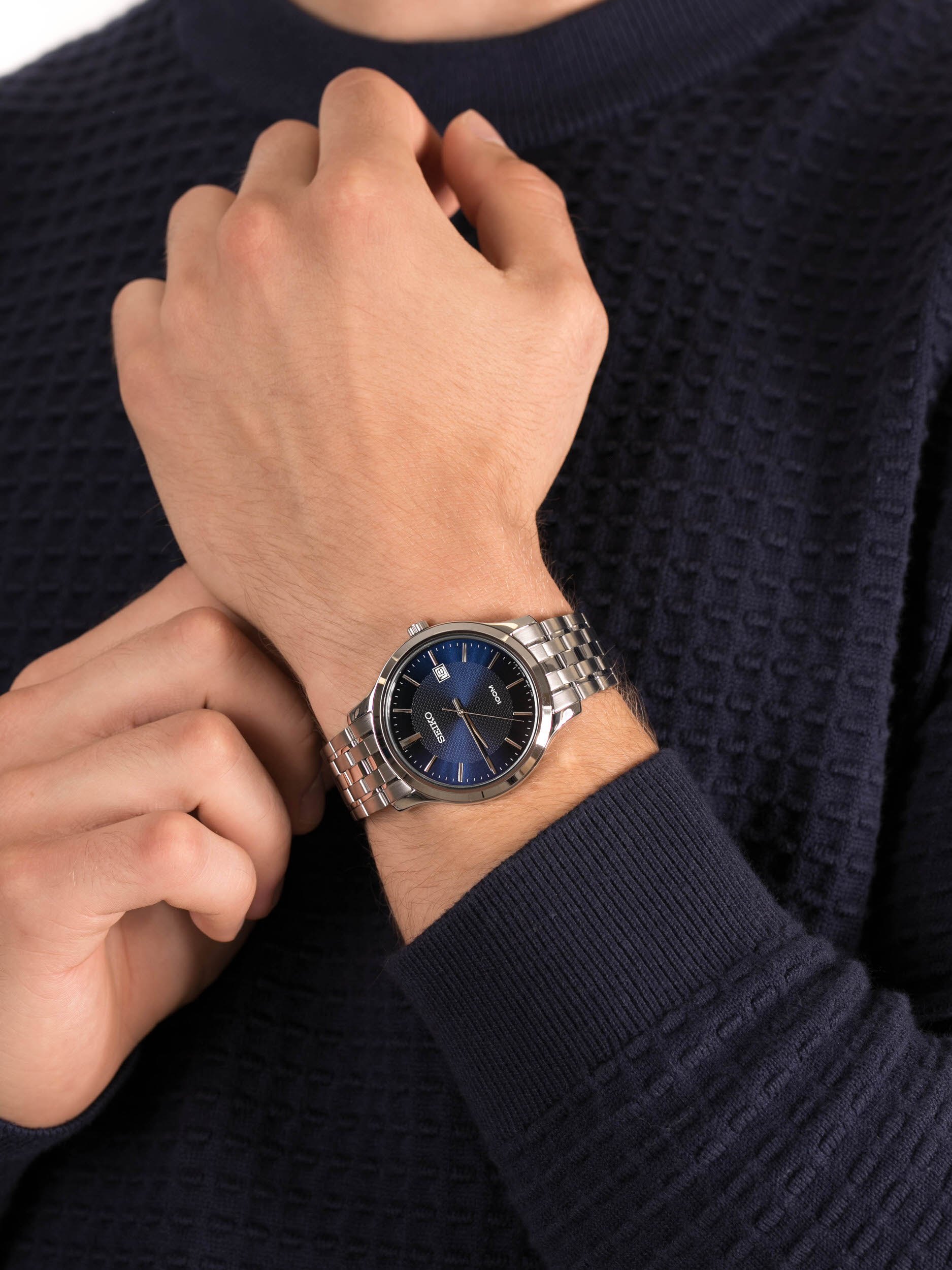 Seiko SUR291P1 męski zegarek Classic bransoleta - miniatura 3