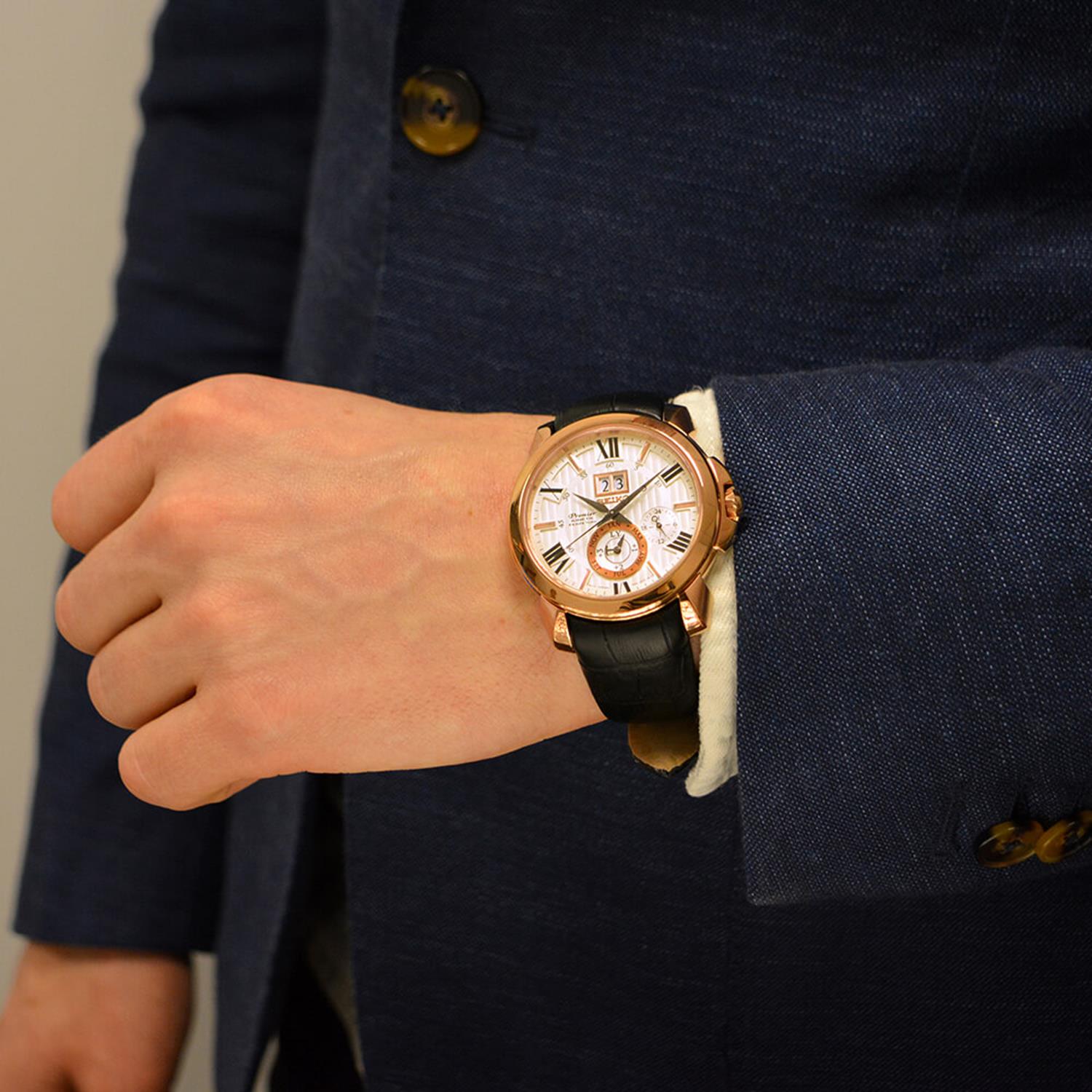 Seiko SNP150P1 zegarek męski Premier