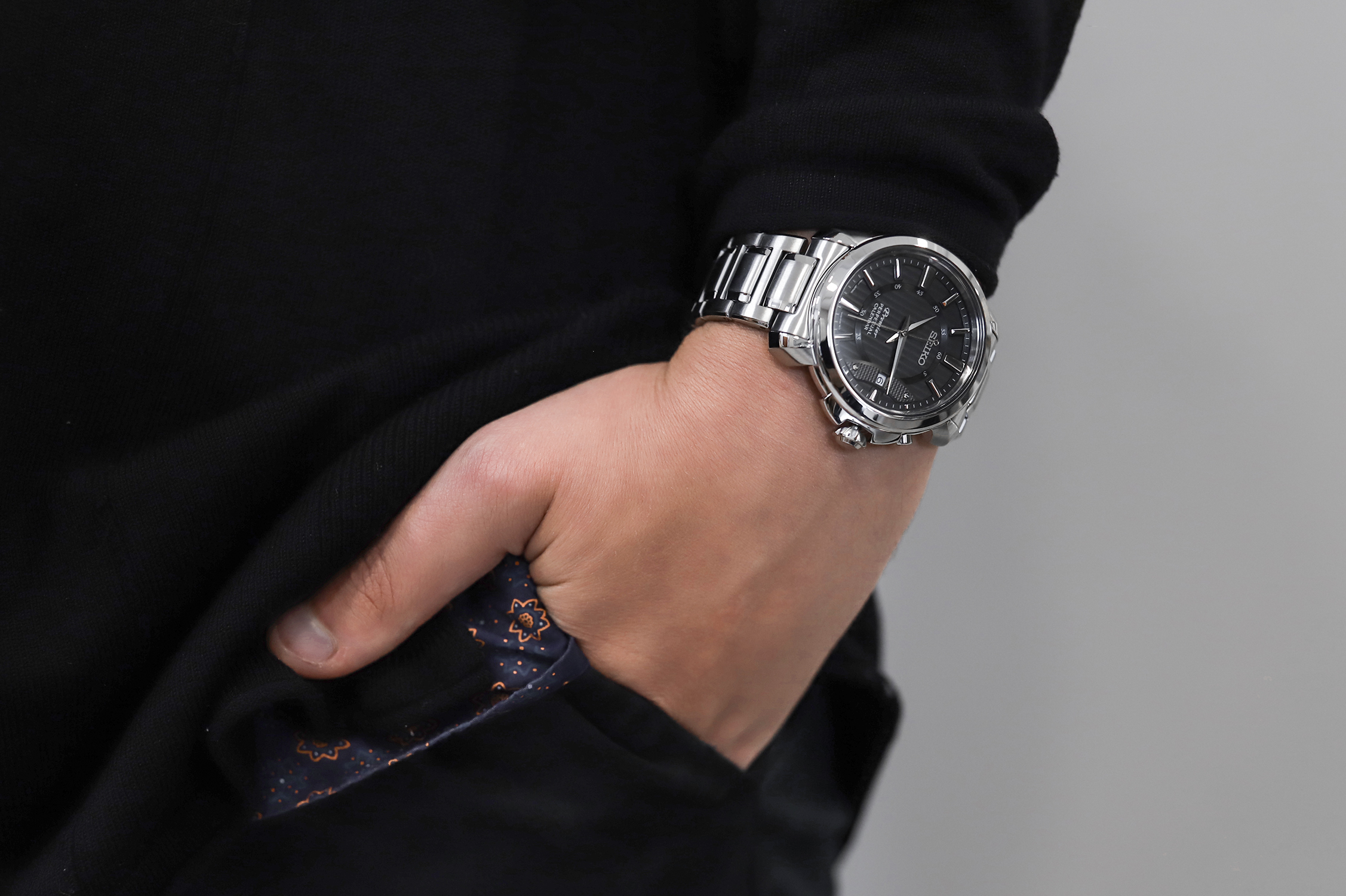 Seiko SNQ159P1 Premier Perpetual Calendar zegarek klasyczny Premier - miniatura 7