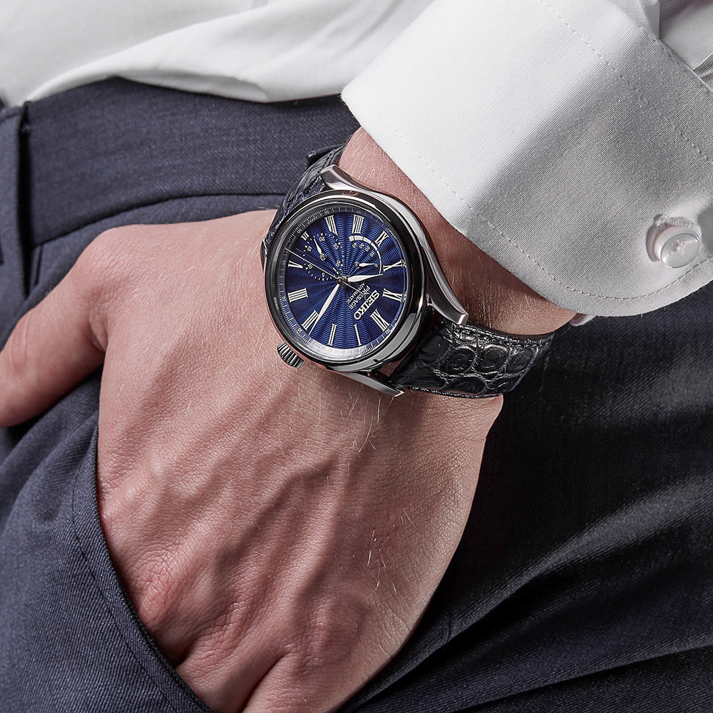 Seiko SPB073J1 męski zegarek Presage pasek - miniatura 3