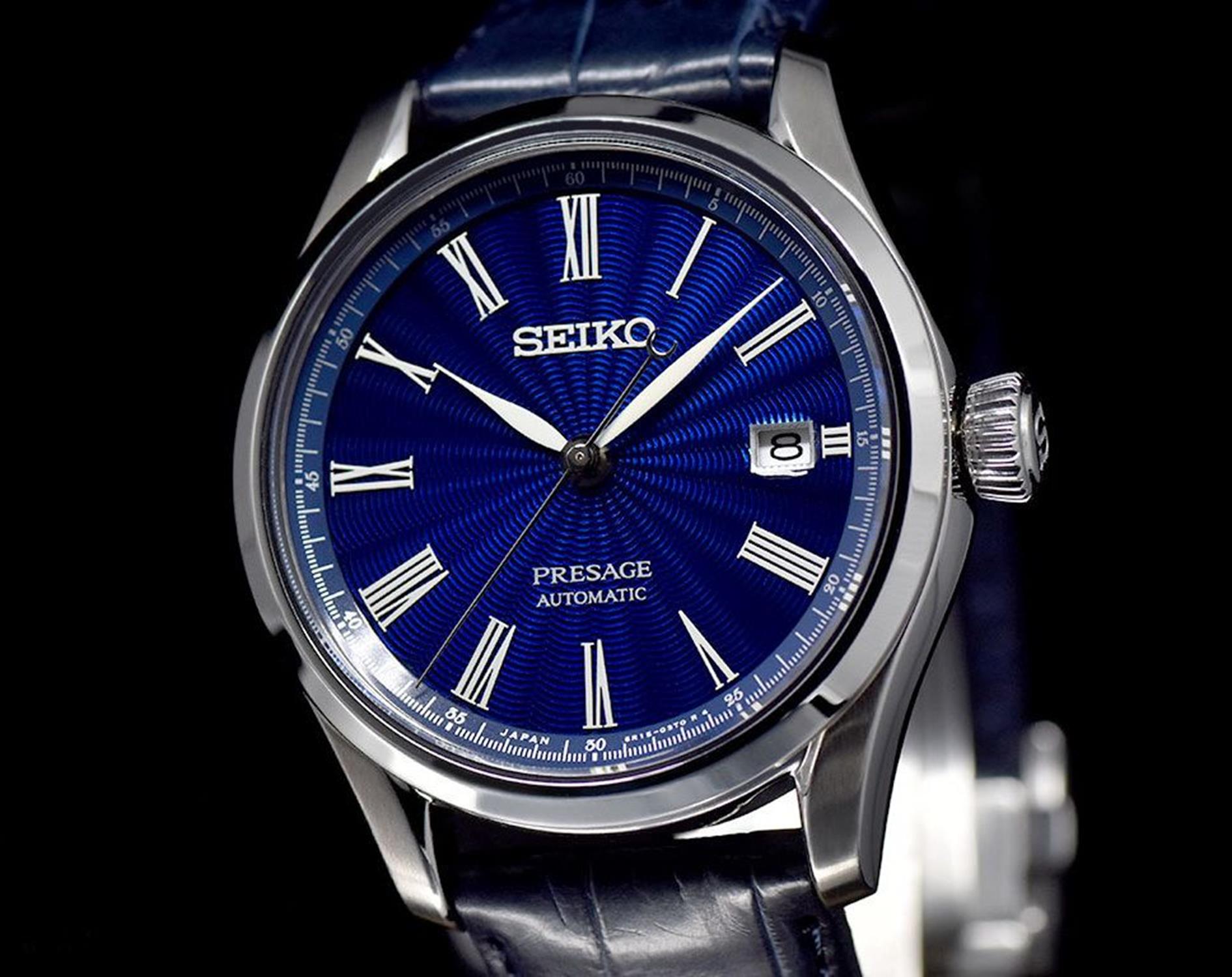 zegarek Seiko SPB075J1 srebrny Presage - miniatura 7