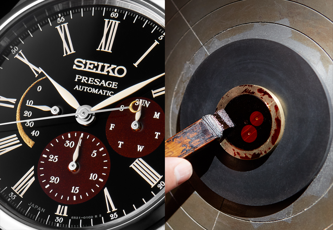 Seiko SPB085J1 zegarek srebrny klasyczny Presage pasek