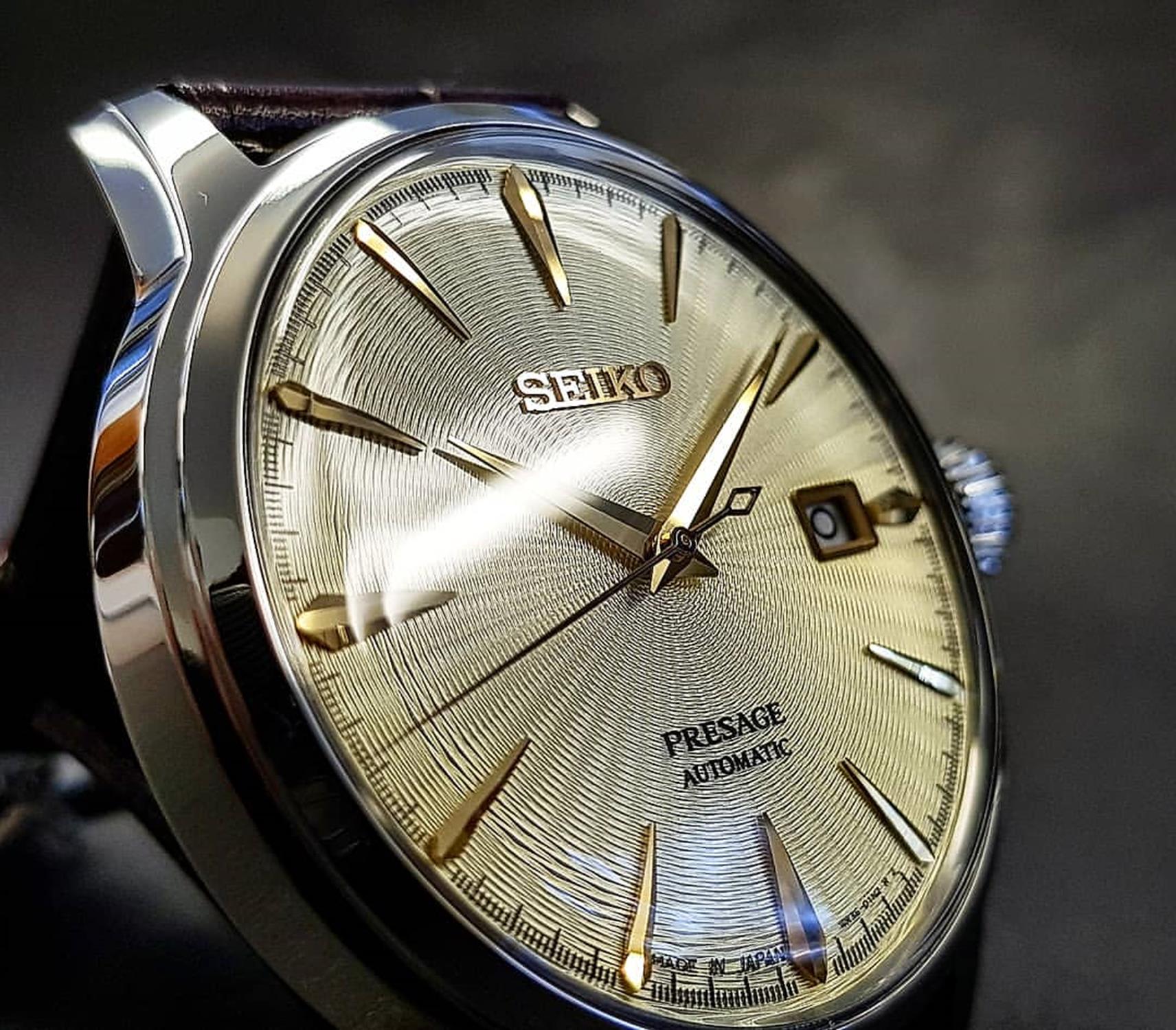 Seiko SRPC99J1 męski zegarek Presage pasek - miniatura 3