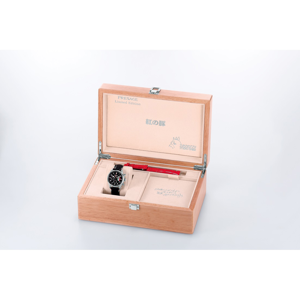 Seiko SRQ033J1 zegarek srebrny luksusowy Presage pasek - miniatura 5