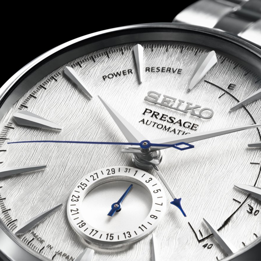Seiko SSA385J1 zegarek srebrny klasyczny Presage bransoleta - miniatura 5