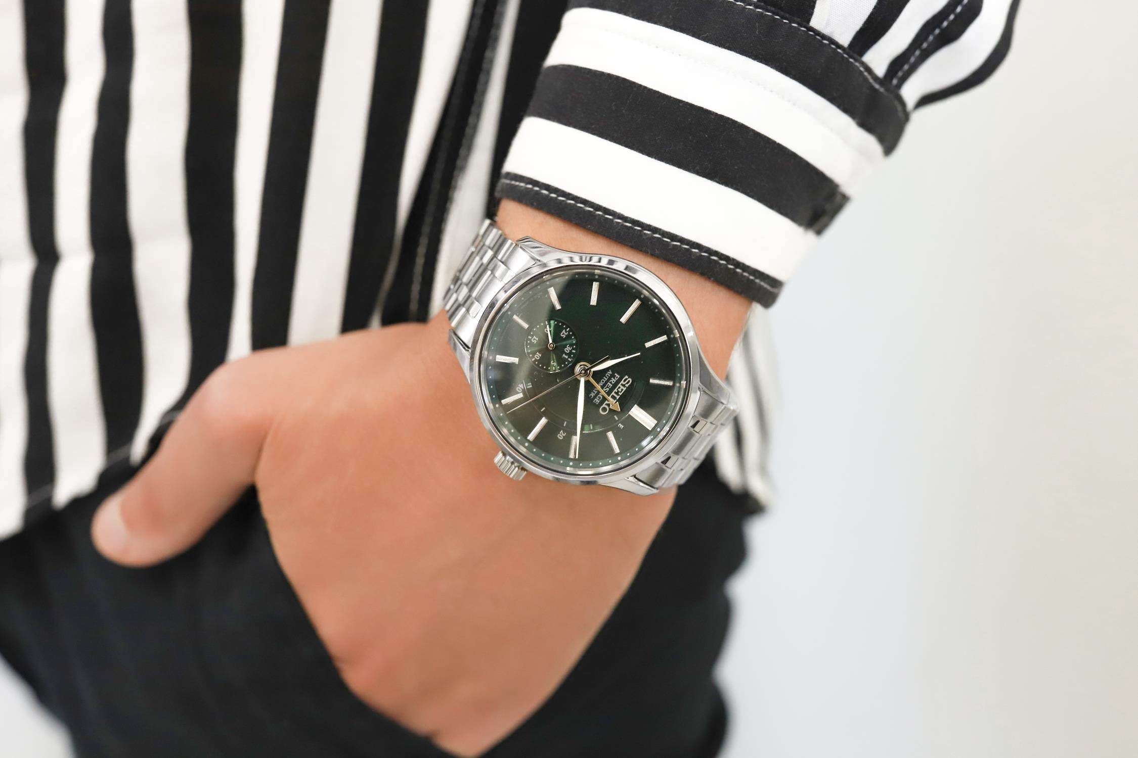 Seiko SSA397J1 Presage Automatic Power Reserve Zen Garden zegarek elegancki Presage - miniatura 4