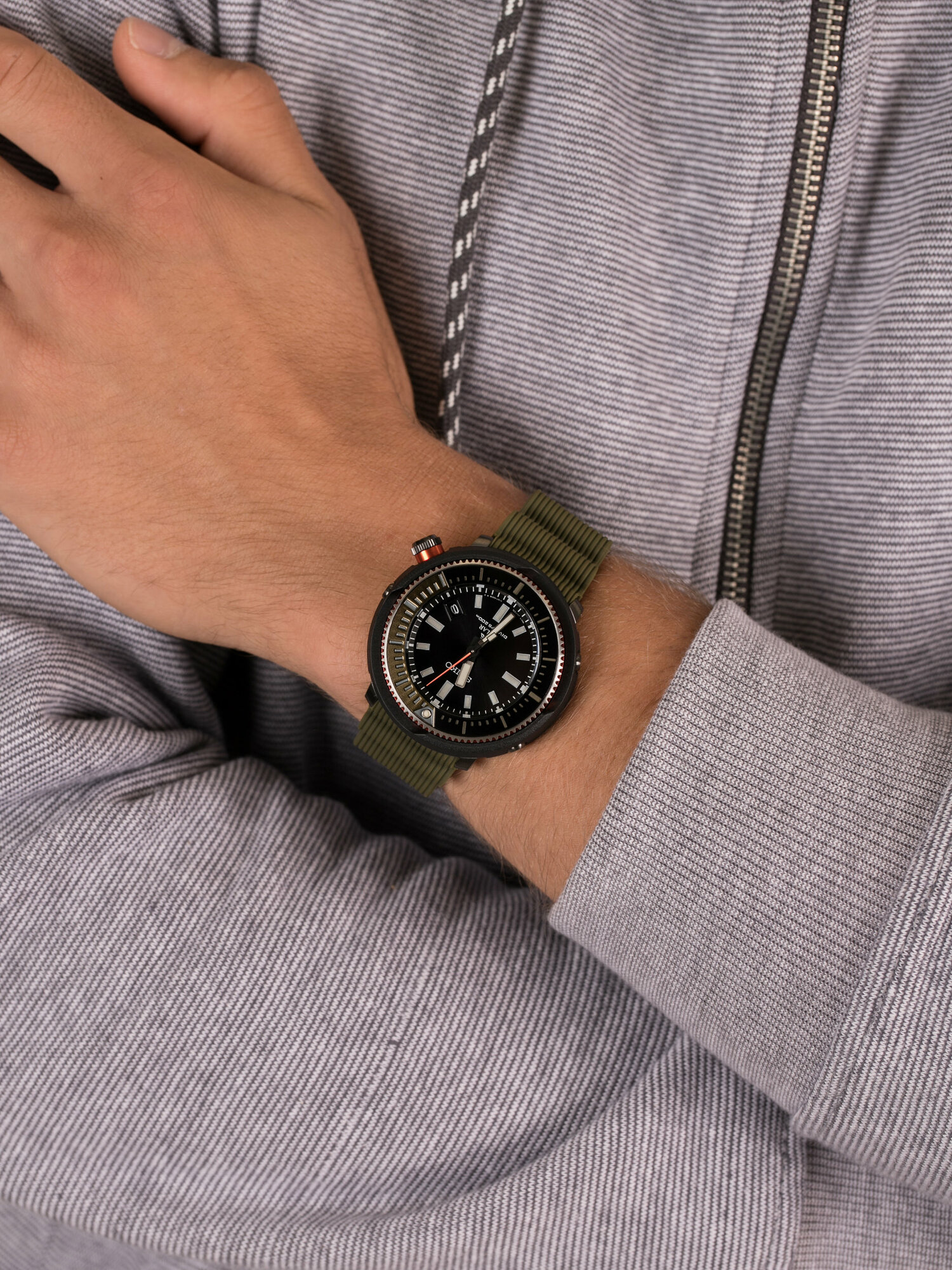 Seiko SNE547P1 męski zegarek Prospex pasek - miniatura 3
