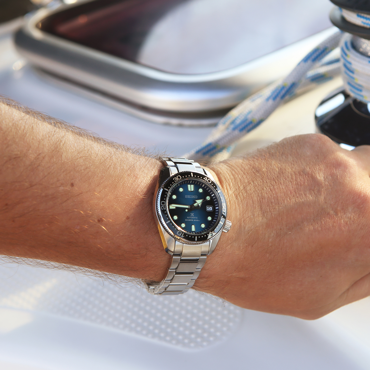 Seiko SPB083J1 męski zegarek Prospex bransoleta - miniatura 8