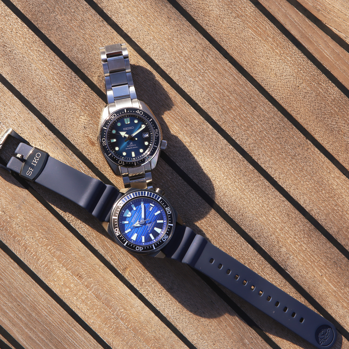 Seiko SPB083J1 Prospex Great Blue Hole 1968 Automatic Special Edition zegarek sportowy Prospex - miniatura 6
