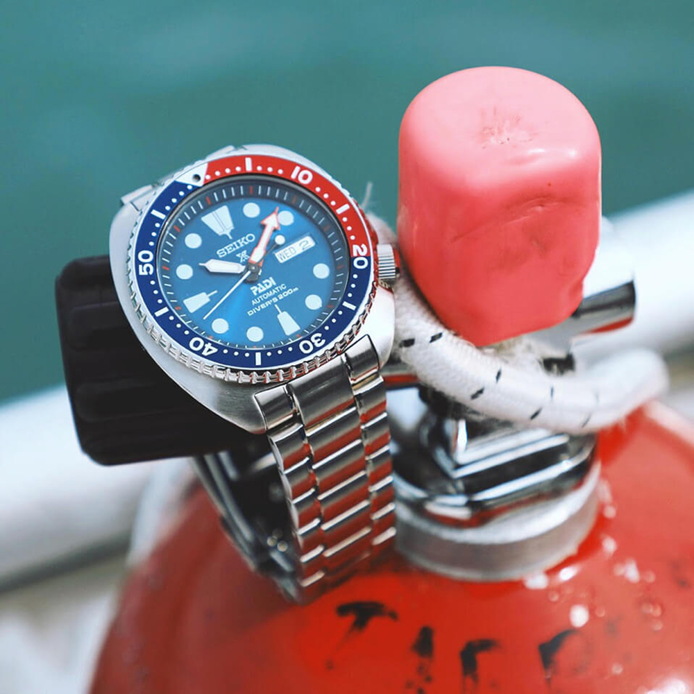 Seiko SRPA21K1 zegarek męski sportowy Prospex bransoleta