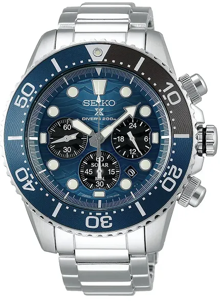Seiko SSC741P1 Prospex Prospex Save the Ocean Diver Solar Chronograph Special Edition - zdjęcie 1