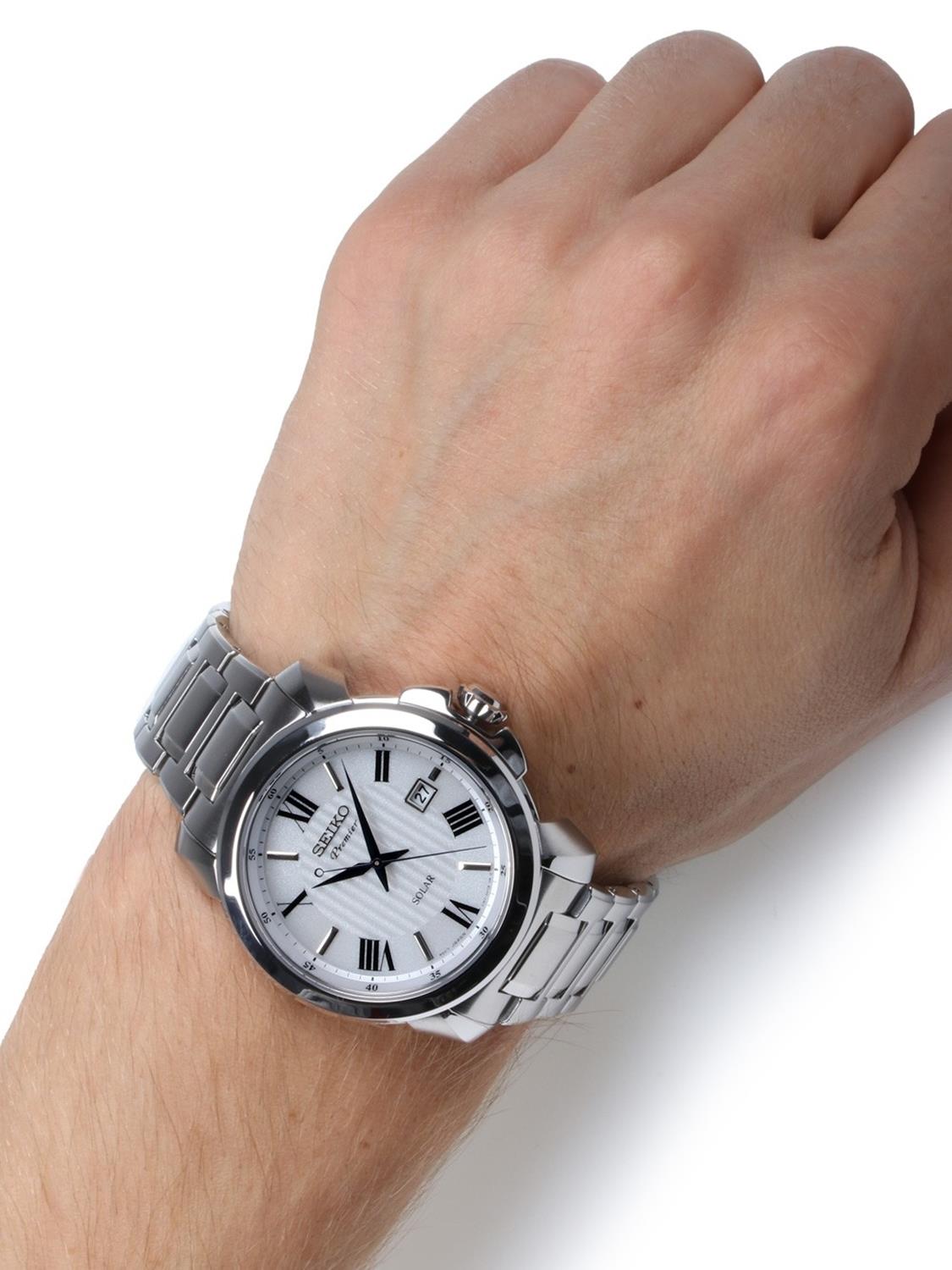 Seiko SNE453P1 zegarek męski Solar - miniatura 2
