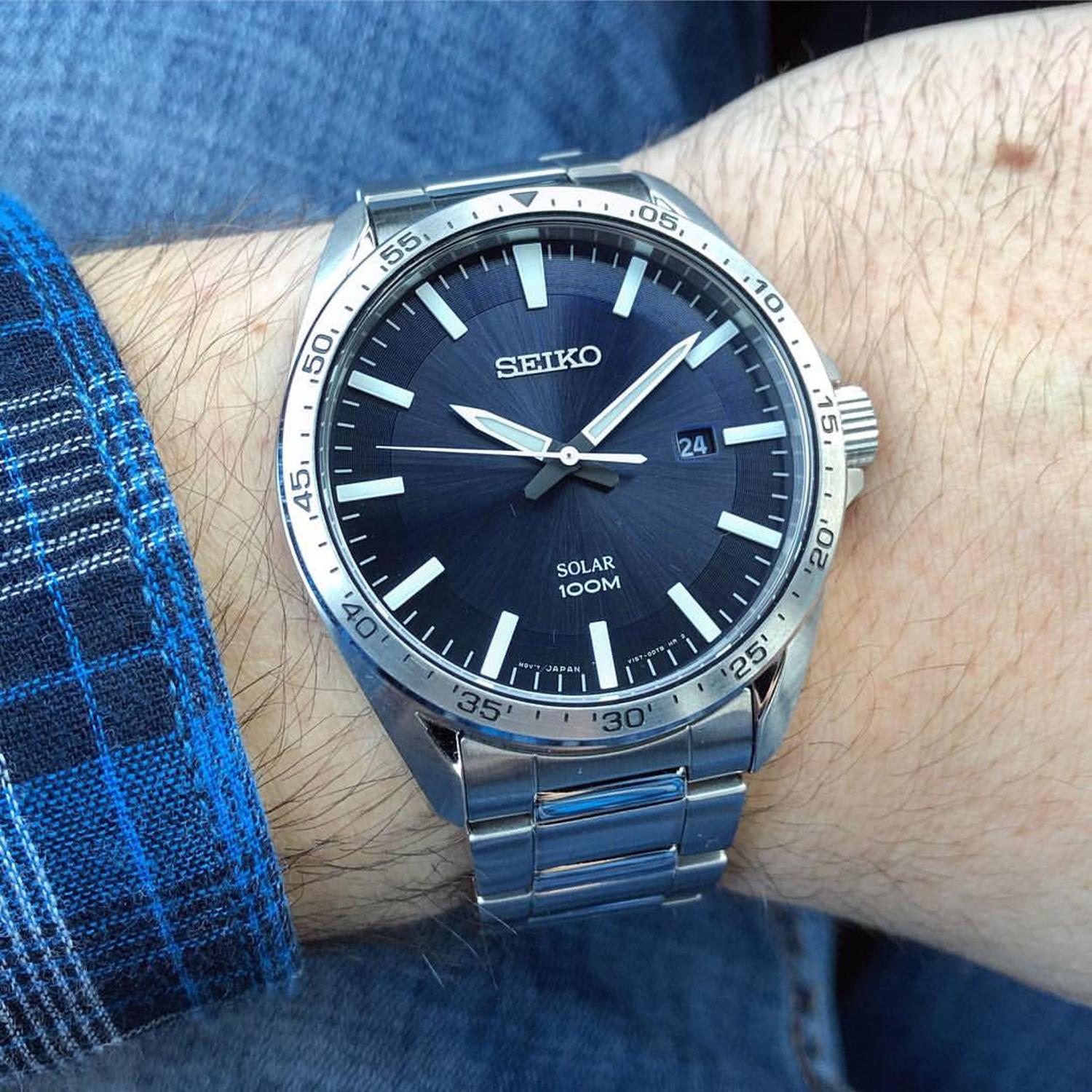 Seiko SNE483P1 zegarek męski Solar - miniatura 2