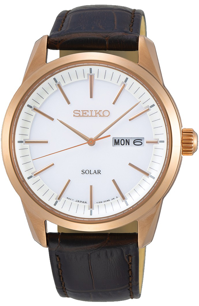 Seiko Solar Classic Sapphire Day-Date 100m  SNE530P1