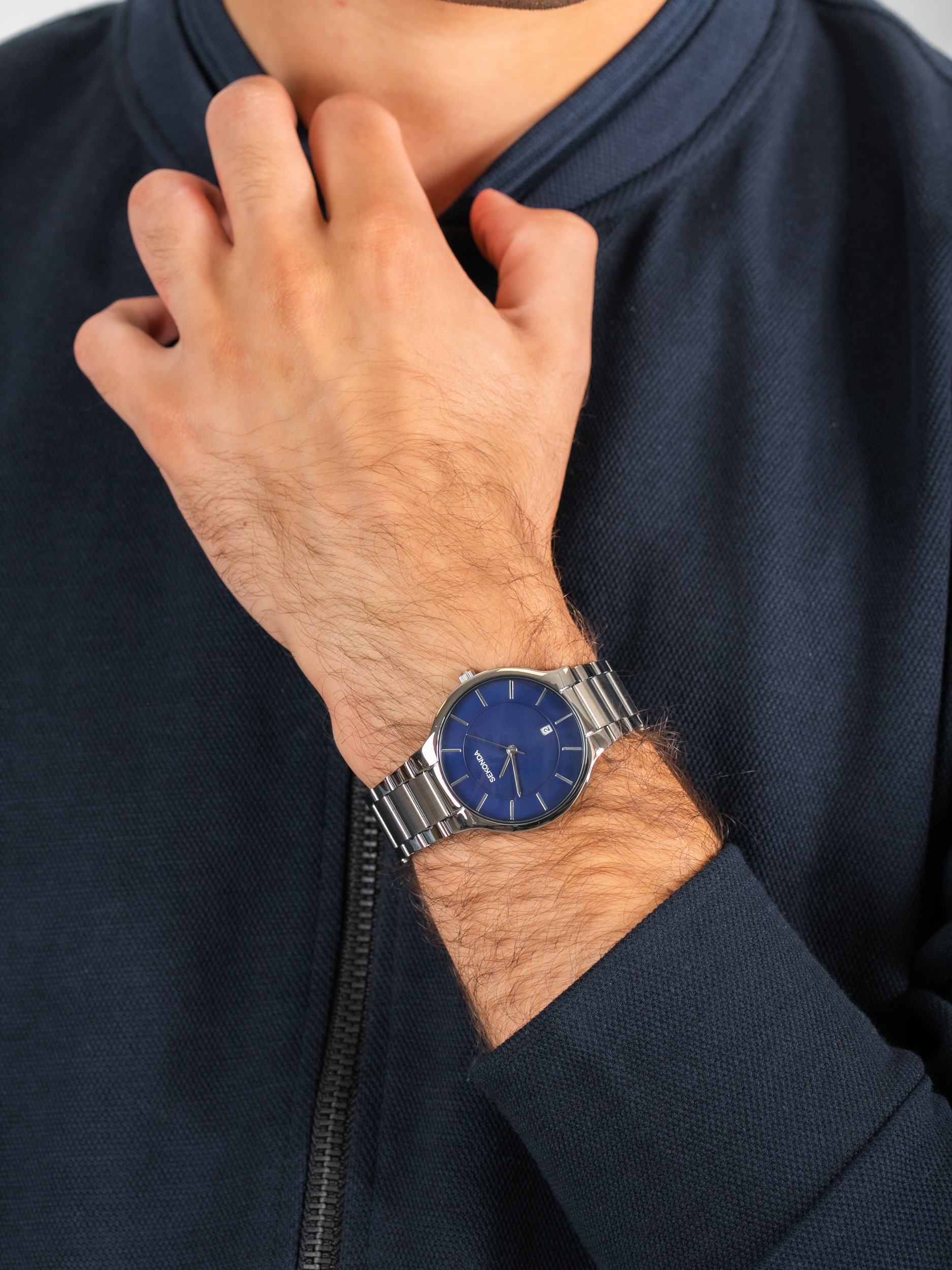 Sekonda SEK.1383 męski zegarek Classic bransoleta - miniatura 3