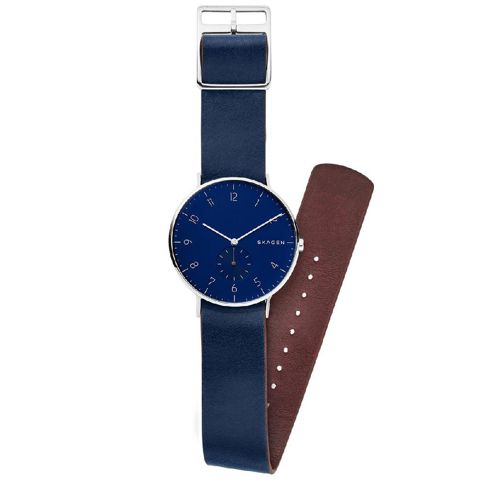 zegarek Skagen SKW6478 kwarcowy męski Aaren AAREN Reversible Strap - miniatura 6
