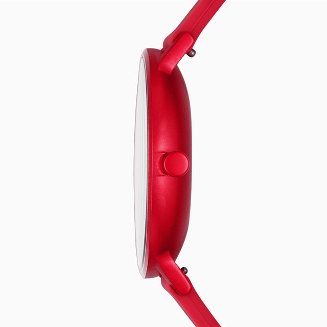 Skagen SKW6512 zegarek czerwony klasyczny Aaren pasek - miniatura 5