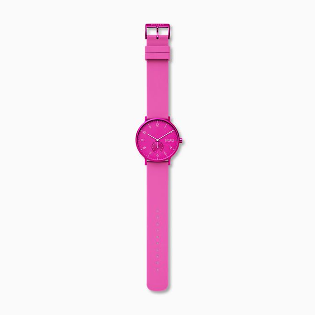 Skagen SKW6543 Aaren Kulor Pink Silicone zegarek klasyczny Aaren - miniatura 4
