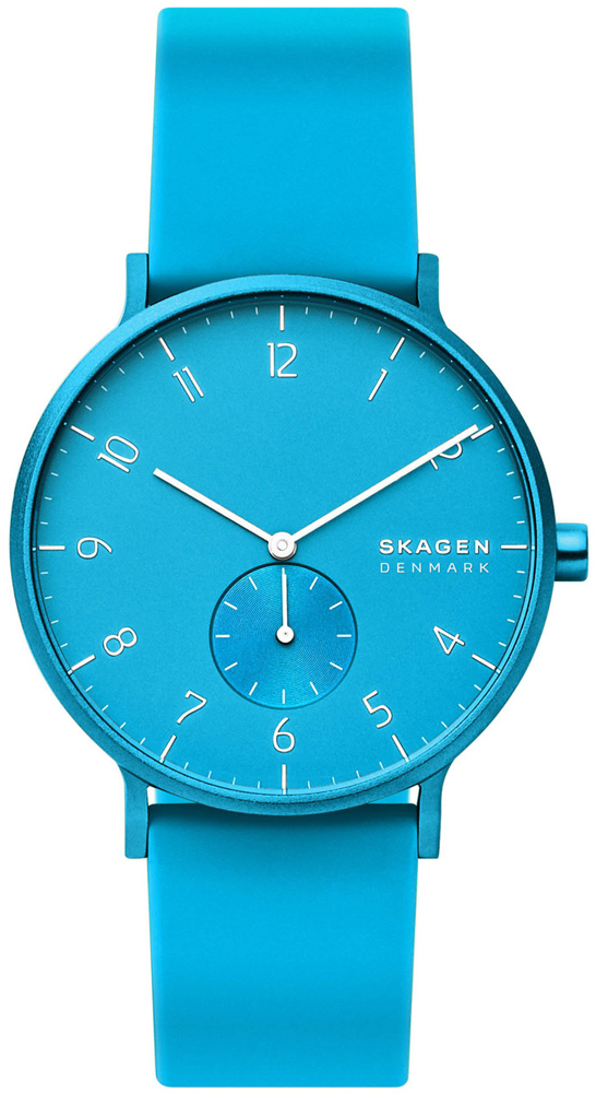 Skagen Aaren Kulor Neon Blue Silicone SKW6555