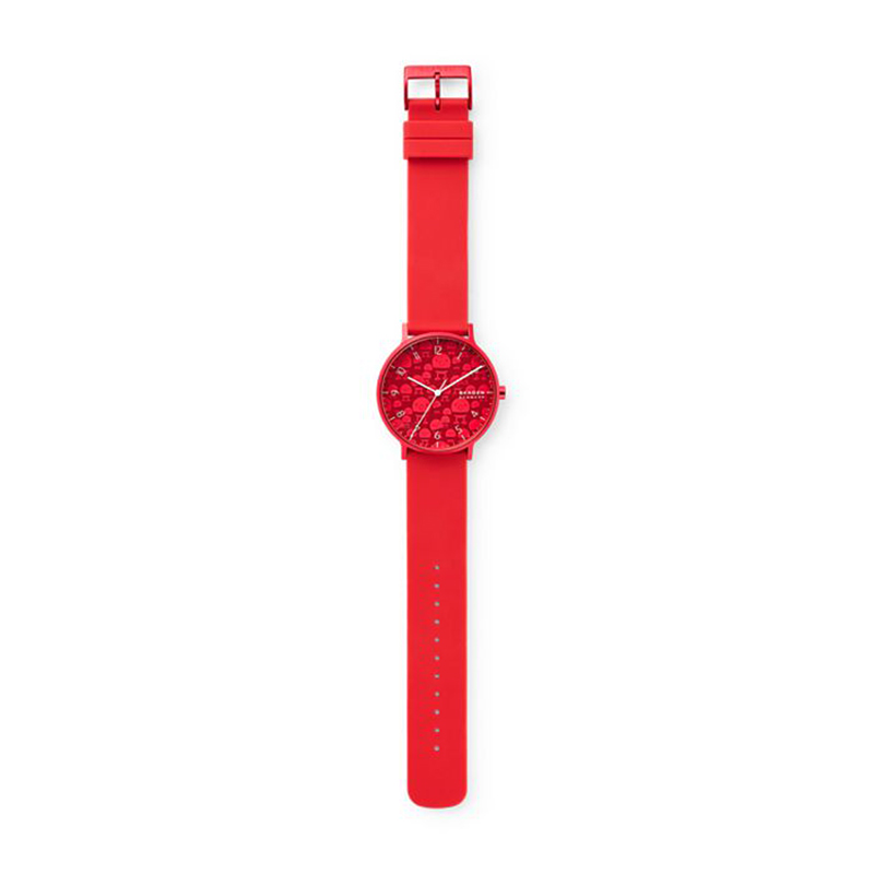 Skagen SKW6632 zegarek czerwony klasyczny Aaren pasek - miniatura 5
