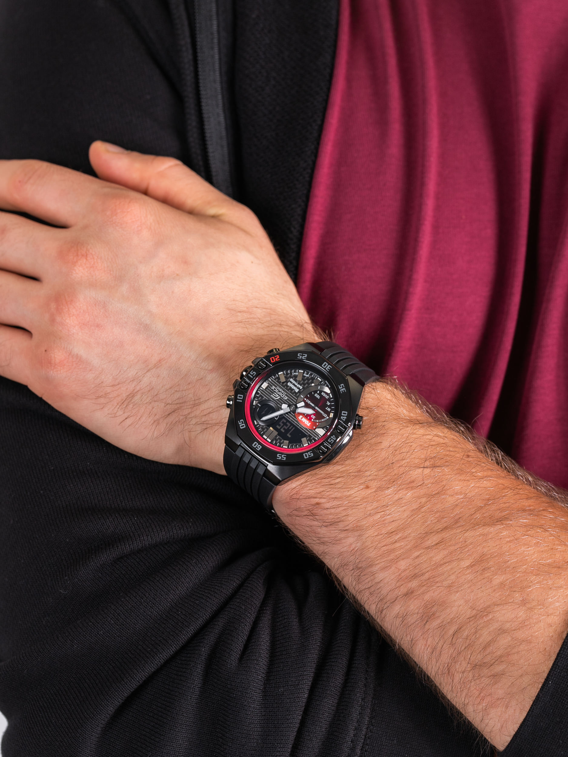Edifice ECB-10TMS-1AER męski zegarek EDIFICE Premium pasek - miniatura 3