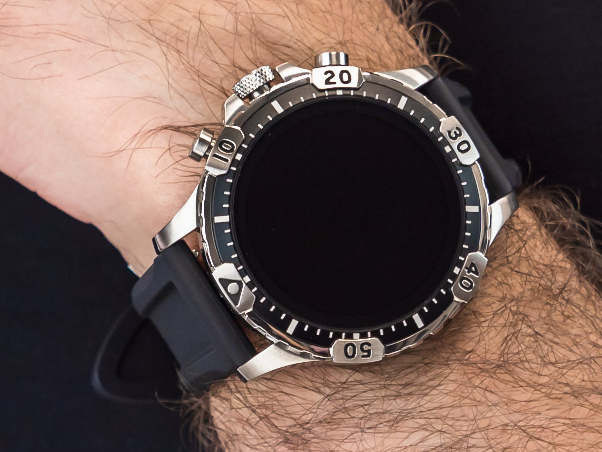 Fossil Smartwatch FTW4041 GEN 5 SMARTWATCH GARRETT HR BLACK SILICONE zegarek sportowy Fossil Q - miniatura 4