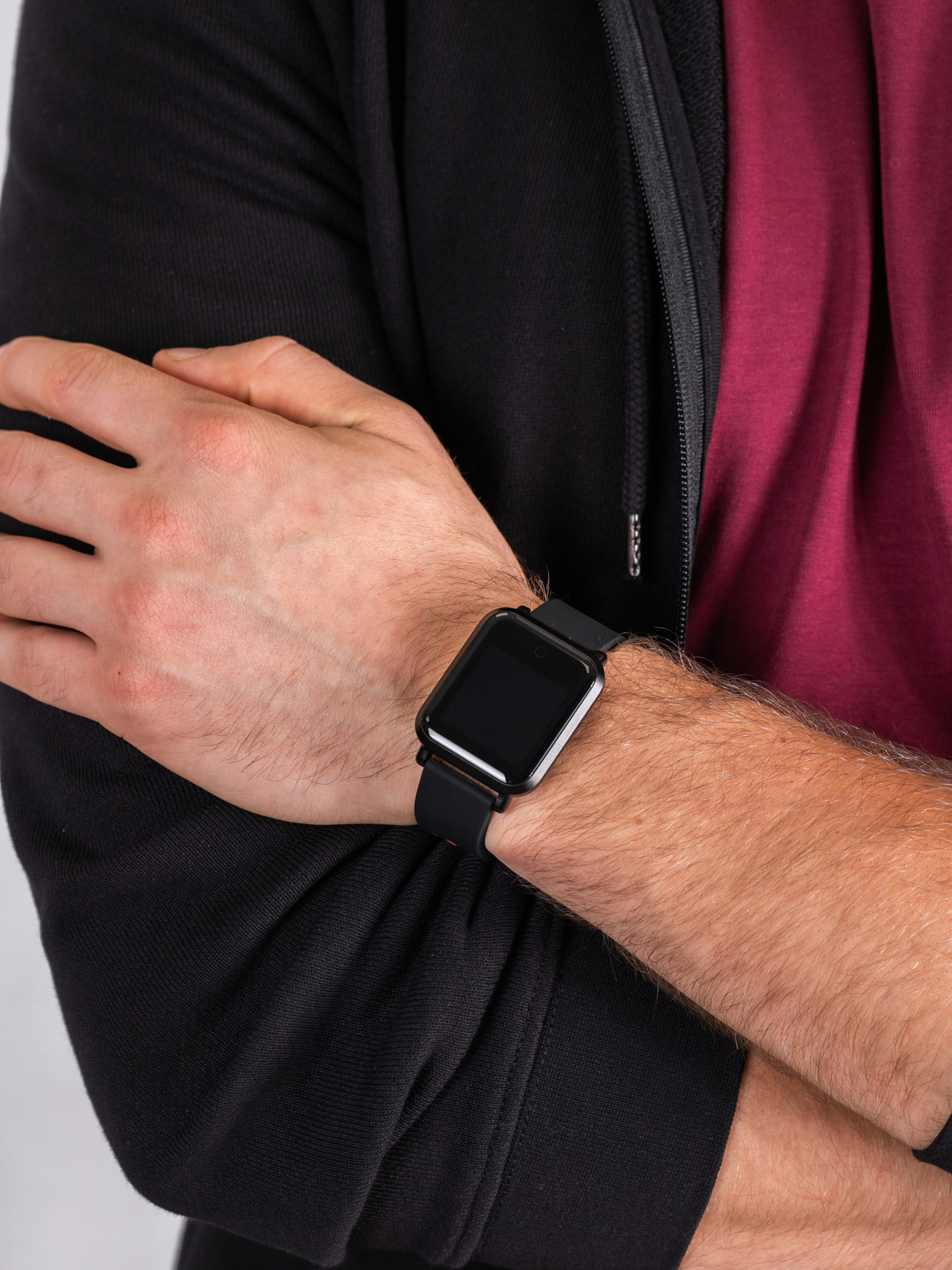 zegarek Garett 5903246282108 Smartwatch Garett Sport 17 Plus czerwony męski z krokomierz Męskie - miniatura 3
