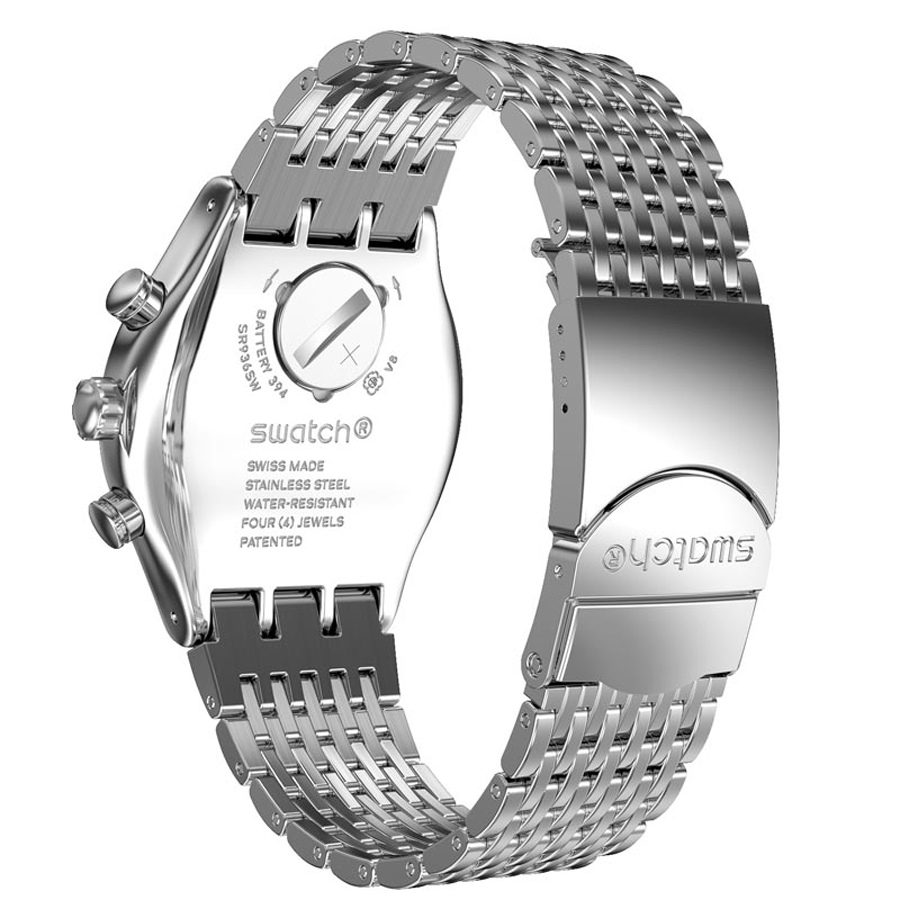 zegarek Swatch YVS457G MESHME męski z tachometr Irony Chrono - miniatura 3