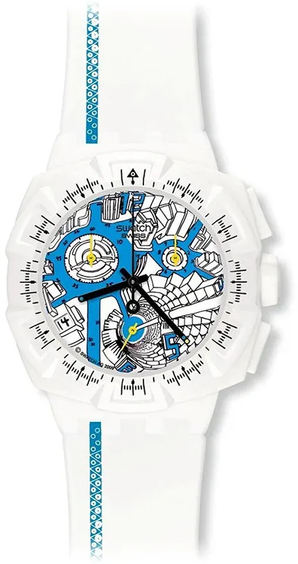 Swatch SUIW412 Originals Chrono STREET MAP AZURE - zdjęcie 1