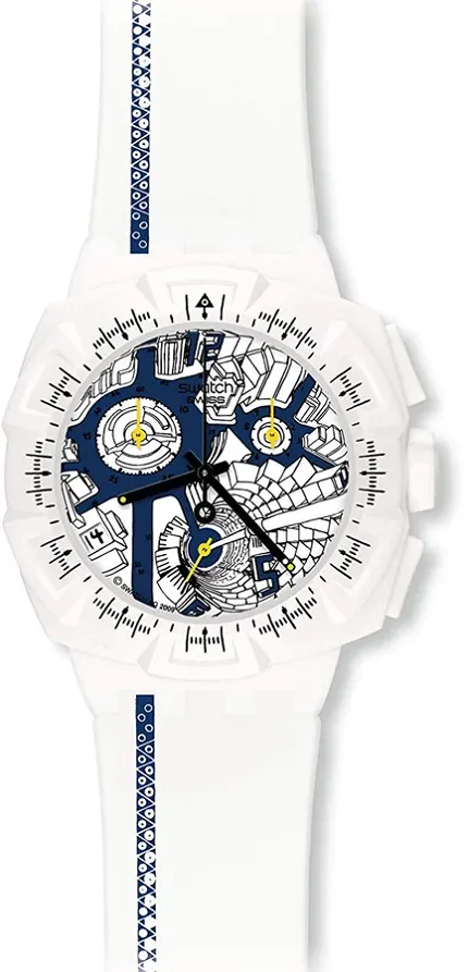 Swatch SUIW408 Originals Chrono STREET MAP BLUE - zdjęcie 1